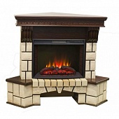 Каминокомплект Real Flame Stone New Corner 25 (античный дуб)+Sparta 25,5