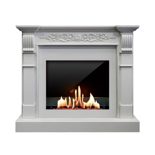 Биокамин в портале SteelHeat Marko Lux, стекло, стемалит SteelHeat