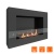 Биокамин SteelHeat WALL GRAND 900 черный, стекло, стемалит SteelHeat