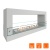 Биокамин SteelHeat WALL FRAME ONE 1000 белый, стекло SteelHeat