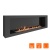 Биокамин SteelHeat WALL LONG 1800 черный, стемалит SteelHeat