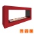 Биокамин SteelHeat WALL FRAME ONE 1000 красный, стемалит SteelHeat