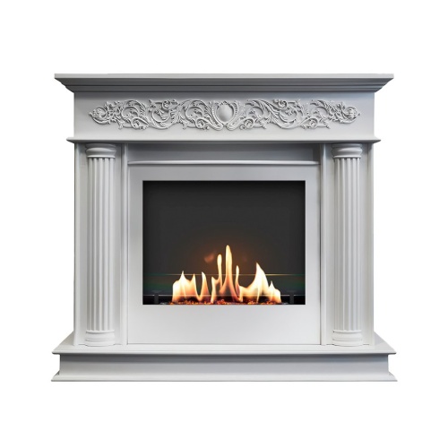 Биокамин в портале SteelHeat Milan, стекло SteelHeat