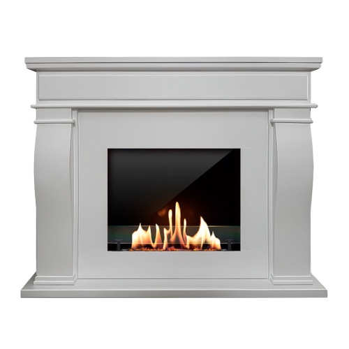 Биокамин в портале SteelHeat Palermo, стекло, стемалит SteelHeat