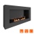 Биокамин SteelHeat WALL GRAND 1200 LITE черный, стемалит SteelHeat