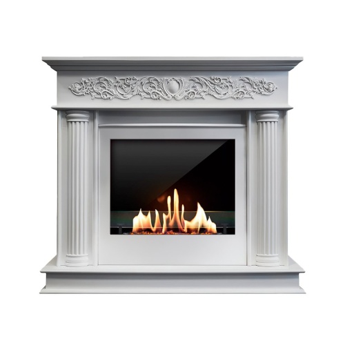 Биокамин в портале SteelHeat Milan, стекло, стемалит SteelHeat